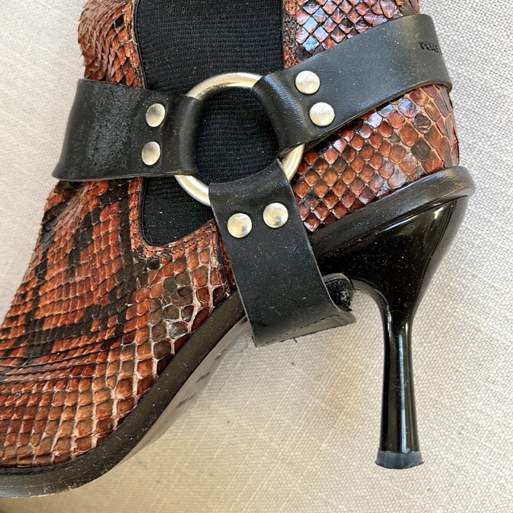 Dolce & Gabbana Genuine Snakeskin Boots Size 37 - Picture 3 of 9